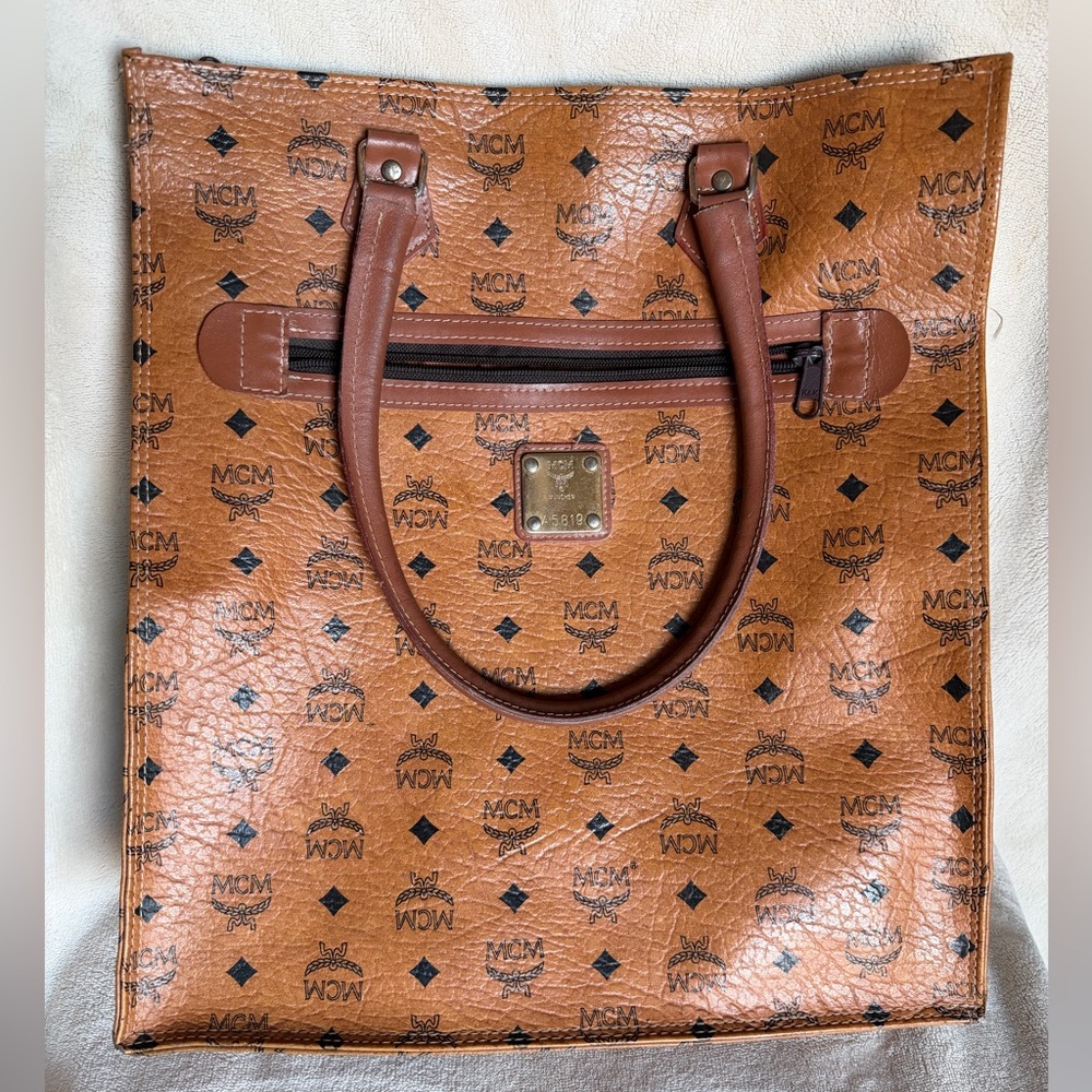 Vintage MCM Monogram Tote Bag